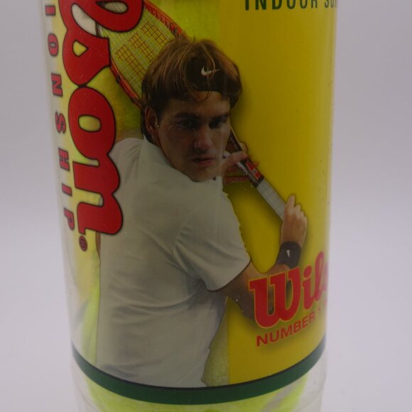 Wilson Championship Regular Duty 2010 Roger Federer Tennis Balls Sealed Can - Picture 2 of 13